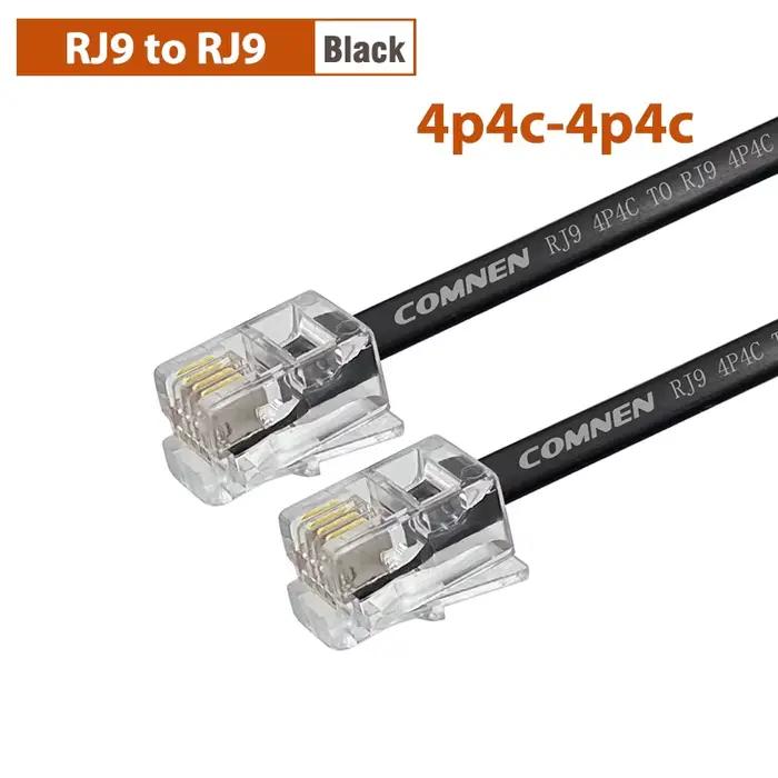 COMNEN RJ9 -RJ9/RJ11-RJ45 câble de données téléphonique 4P4C 6P4C 8P4C mâle à mâle cordon de données