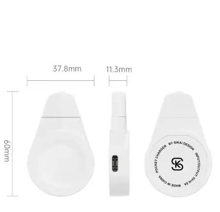 Support de charge sans fil Portable, chargeur de montre magnétique sans fil, USB Type C, chargeur ra