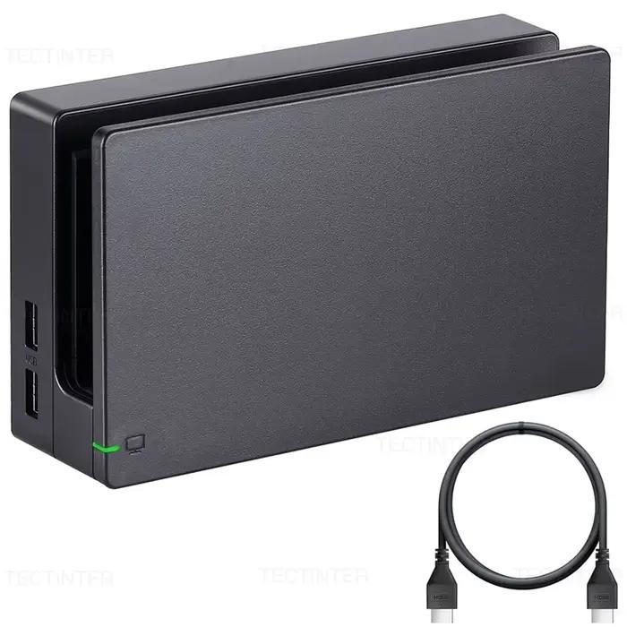 Station de charge 2 en 1 pour console de jeu Nintendo Switch, support de charge avec câble HDMI pour