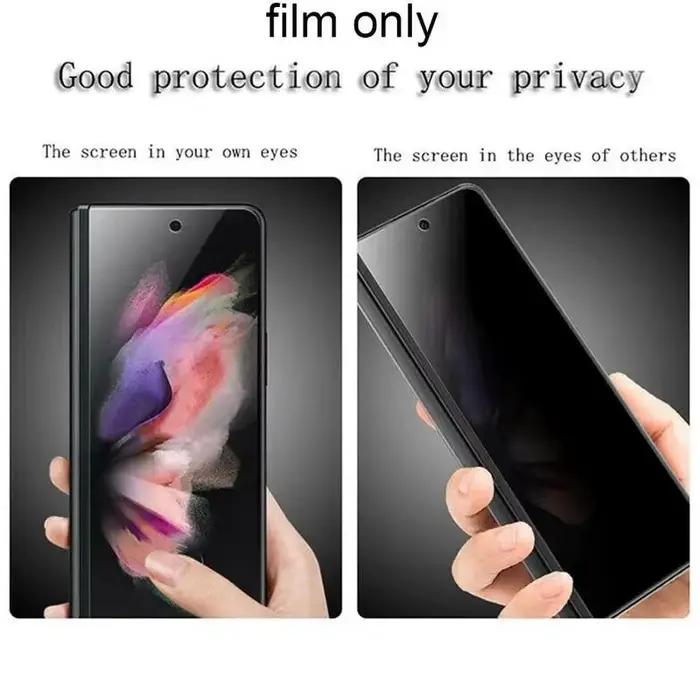 Film Hydrogel Anti-espion, 2 pièces, pour Samsung Galaxy Z Fold 2 3 4 5, protecteur d'écran intérieu