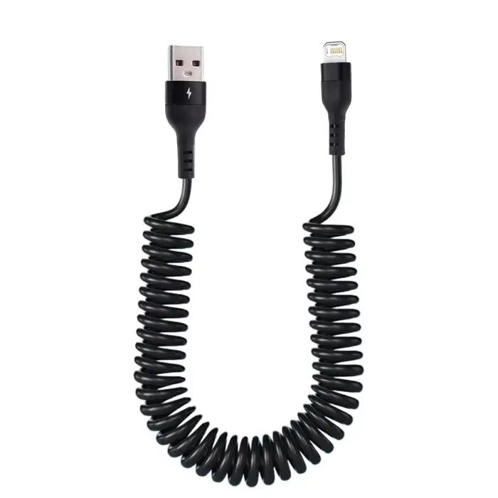 Câble USB de charge rapide extensible pour iPhone 14 11 12 13 Pro Max 7 8 14 Plus X XR XS, cordon de