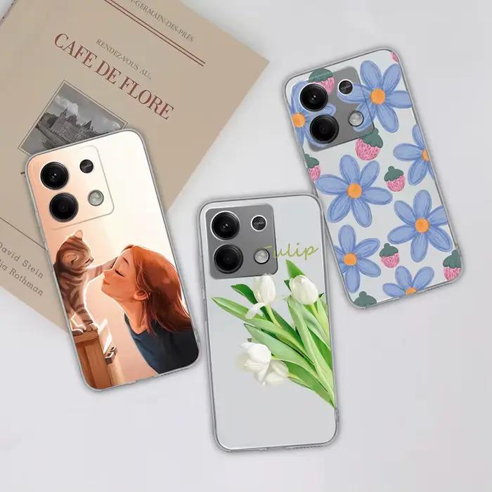 Pour Redmi Note 13 Pro Plus coque de téléphone créatif amusant doux mince Silicone Transparent Anti