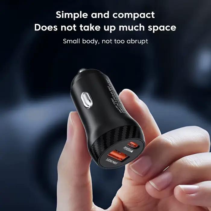 Olaf 165W QC3.0 USB C chargeur de voiture PD Type C charge Super rapide adaptateur de chargeur de té