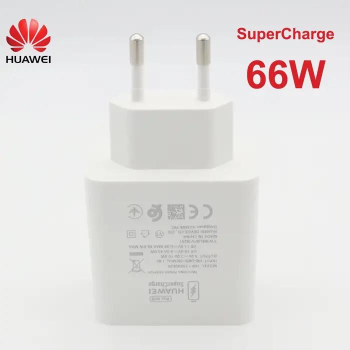 HUAWEI 66W Original Super Charge rapide USB chargeur mural Charge de voyage 6A Type C câble pour Mat
