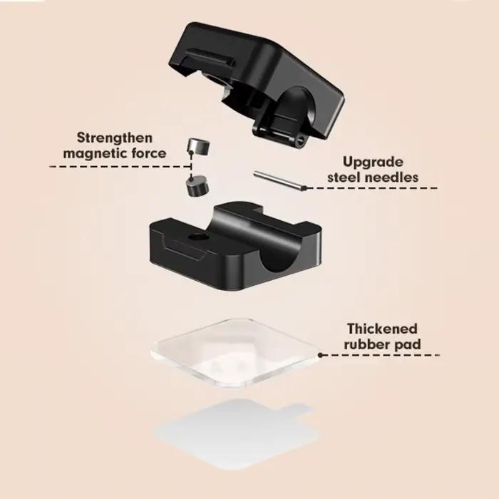 Organisateur de câbles magnétique 1/3/6 PCS Gestion des câbles Support de câbles mural Clips de câbl