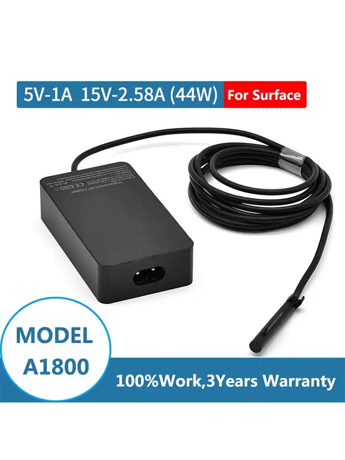 Chargeur pour ordinateur portable Surface Pro, alimentation 15V, 2,58 a, 44W, pour Microsoft Surface