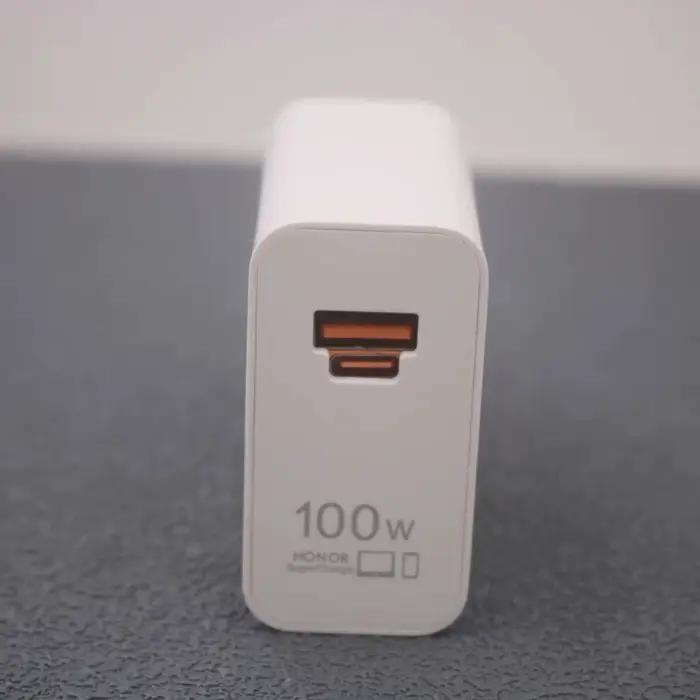 Honor 100W EU Super chargeur USB A/USB C double Port adaptateur d'alimentation de charge rapide pour