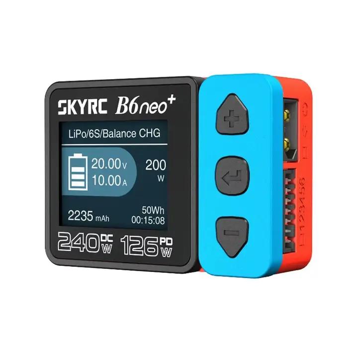 SkyRC B6neo + DC 240W 10A PD 126W chargeur intelligent multifonction pour avion RC Charge 1-6 cellul