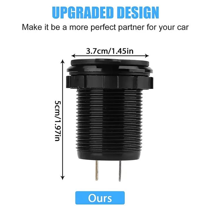 Prise de chargeur de voiture USB 12V, double Port 30W PD USB-C et 18W QC3.0, accessoires pour voitur