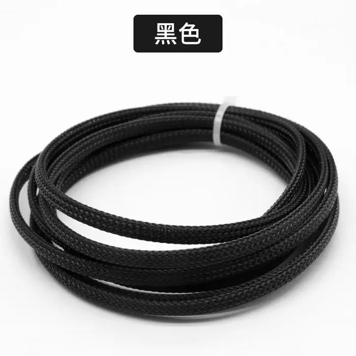 Manchon de câble tressé en PET de 1M, 2/4/6/8/10/12/14/16/20/25/30/40mm, gaine de Protection pour câ