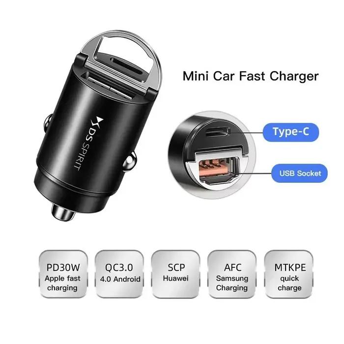 Adaptateur de chargeur de voiture USB PD Type C, Charge rapide pour citroën DS SPIRIT DS1 DS2 DS3 DS