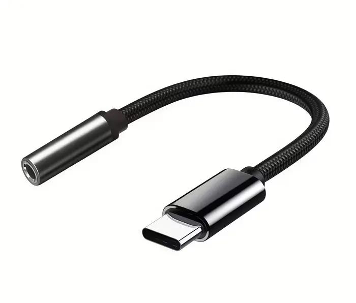 Câble adaptateur audio USB-C vers Aux, adaptateur jack pour casque USB-C vers 3,5 mm