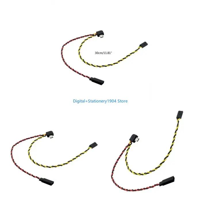 E06C Micro USB vers câble sortie AV cordon vidéo pour caméras SJ4000 SJ5000 SJ6000 ligne fil Transmi