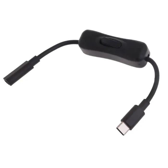 Câble d'extension USB C avec interrupteurs marche/arrêt – Parfait pour le chargement et le transfert