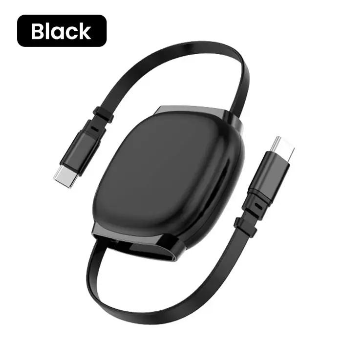 Elough Type C à Type C câble 100W pour iPhone 16 15 Samsung iPad Carplay PD câble télescopique de vo