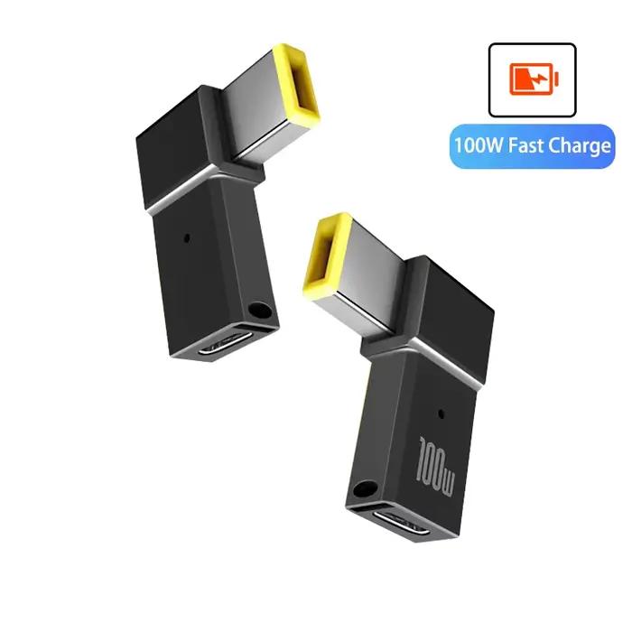  Adaptateur PD 100W USB Type C femelle vers DC mâle pour Lenovo ThinkPad USB-C, convertisseur de câ