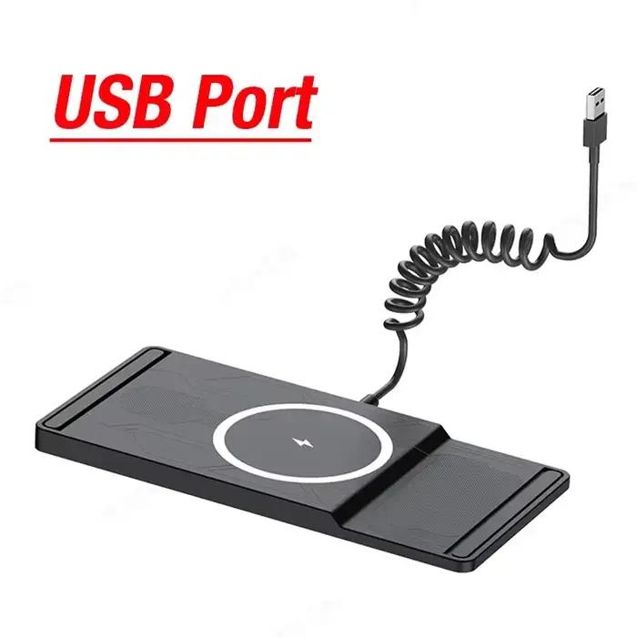 Nouveau chargeur sans fil de voiture tapis de téléphone pour iPhone 16 15 14 13 12 Pro Max Samsung X