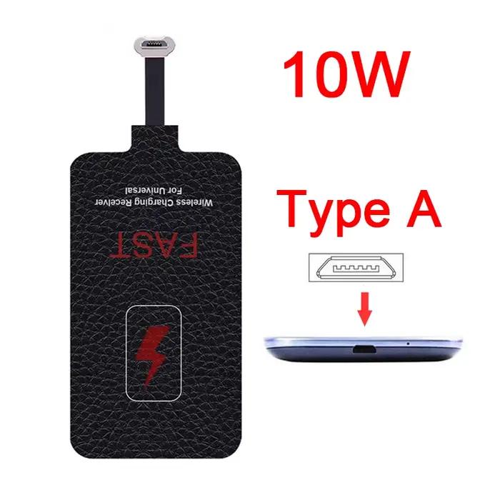 Récepteur de charge sans fil 10W pour Samsung Huawei Xiaomi Iphone5-7, adaptateur de chargeur sans f