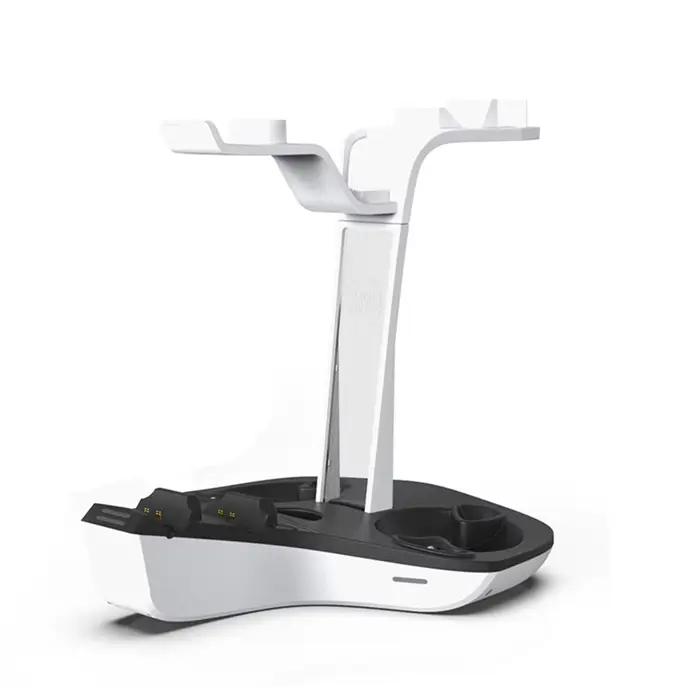 Support de charge professionnel pour manettes avec indicateur LED et rangement pour casque et écoute