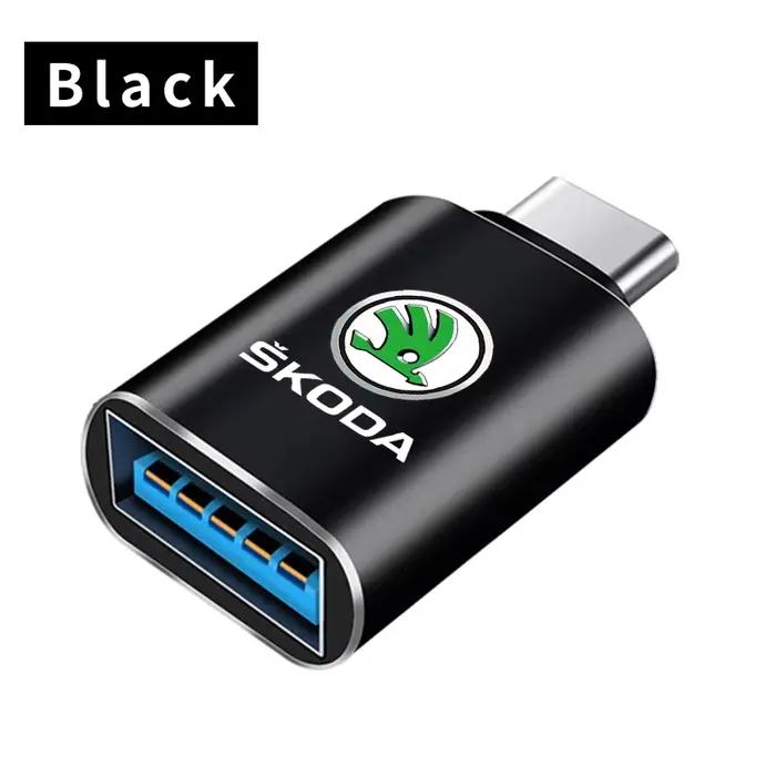 Adaptateur de câble de chargement de convertisseur de Port USB de Type C vers pour Skoda Octavia Sup