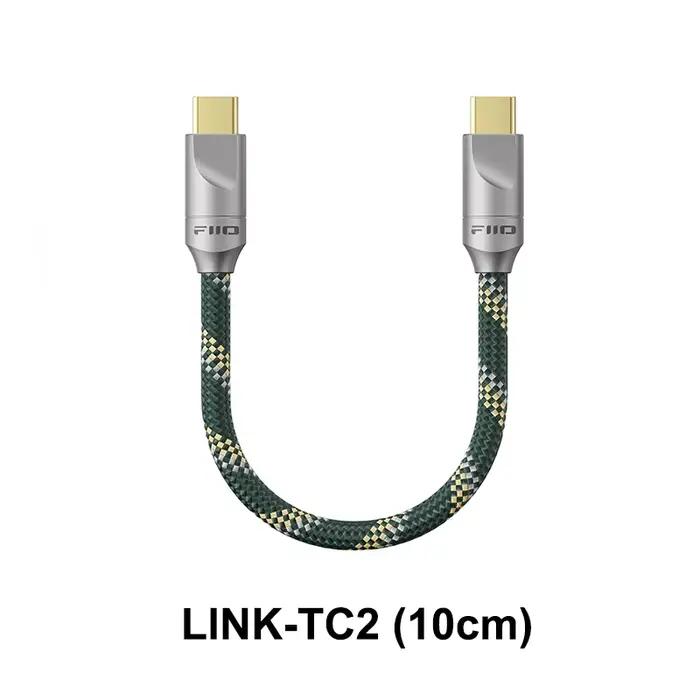 Câble audio numérique USB Type-C vers Type-C FiiO LINK-TC2 pour lecteur de musique / DAC / amplifica