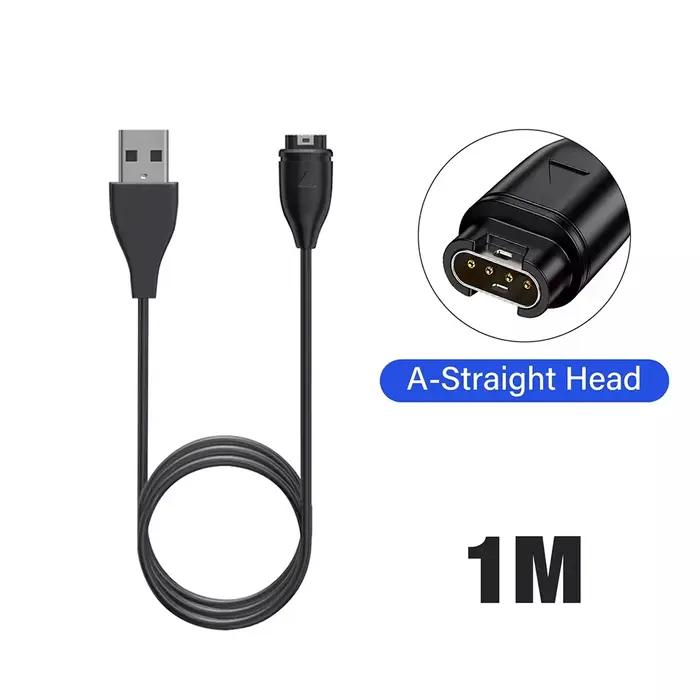 Câble de chargement USB 100 cm (1 M) pour montres Garmin – Compatible avec Fenix 5/5S/5X/6/6S/6X/7/7