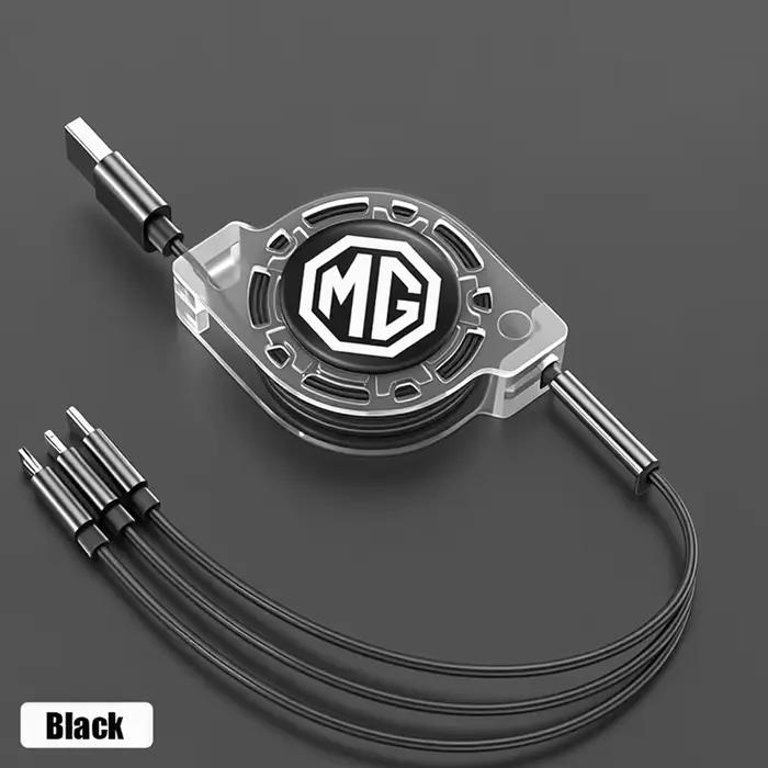 Câble de données USB 3 en 1, chargeur rapide, accessoires de voiture pour Garages Morris MG ZS 5 7 6