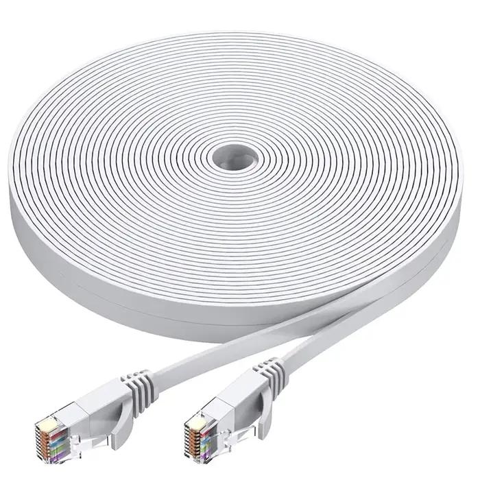 Câble Ethernet Cat 6 résistant aux intempéries, réseau 1000m, fin, long, plat, Internet, LAN, patch