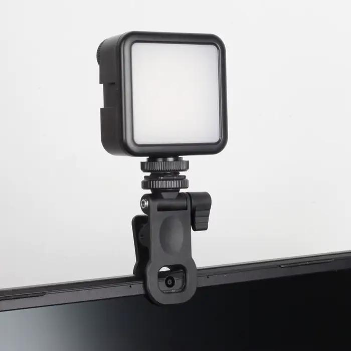 Mini pince de lumière de remplissage selfie portable, support de flash d'appareil photo, montage à v