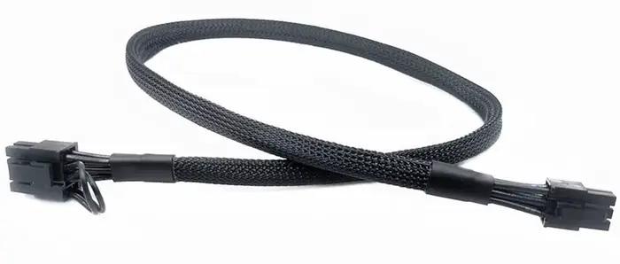 Câble d'alimentation pour carte graphique 16awg PCIe GPU 6 broches mâle vers PCI-E 8 broches 6 + 2 b