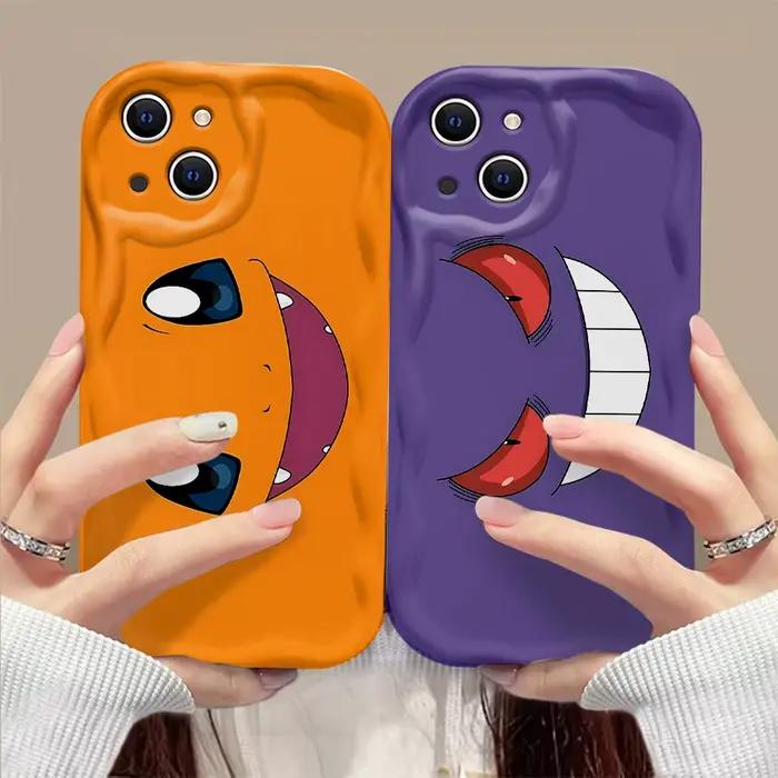 Nouvelle personnalité Pokémons mignon 3D vague étui pour iPhone 16 15 14 13 12 11 Pro Max Mini X XR