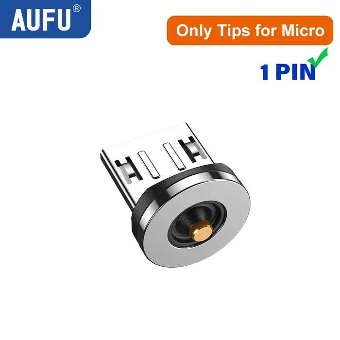 AUFU 540 rotation câble magnétique de Type C 3 en 1 câble de Charge rapide pour iPhone Xiaomi Samsun
