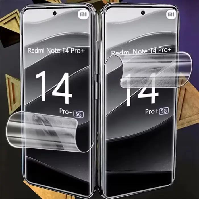 Film Hydrogel pour Xiaomi Redmi Note 14 13 12 11 Pro Plus 5G 10 9 8 Pro, 4 pièces, Film de protectio
