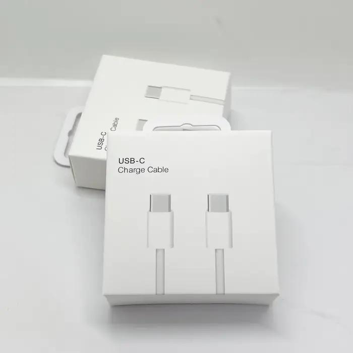 Câble USB-C d'origine pour iPhone 17 16 15 Pro Max PD 60W Charge rapide pour Huawei Xiaomi Samsung T