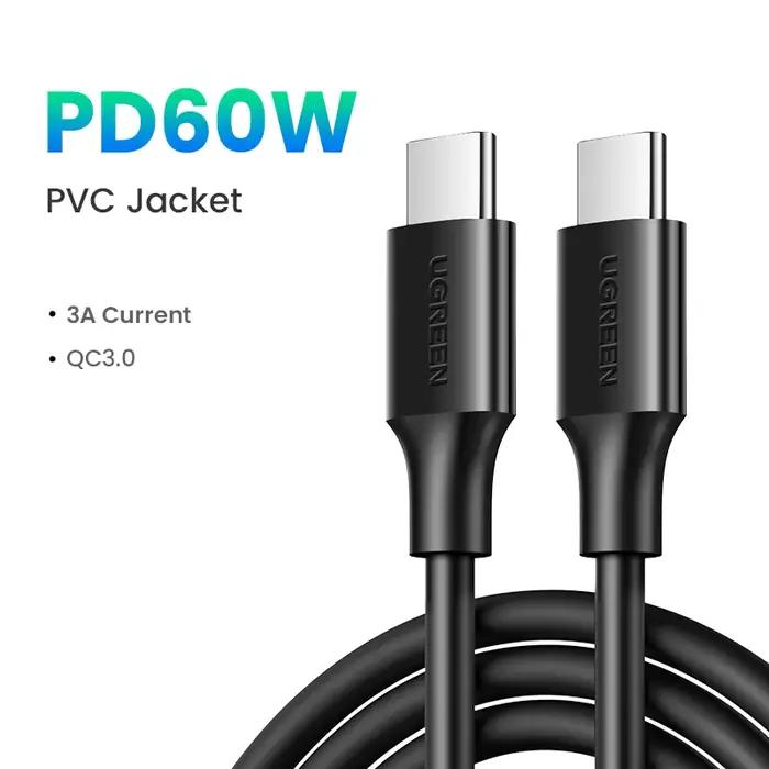 Câble USB Type C vers USB C UGREEN 60W 100W pour ordinateur portable MacBook iPhone 17 iPad Samsung