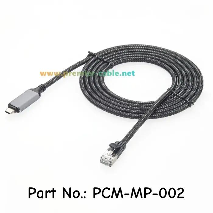 Câble USB C vers Ethernet 10/100/1000Mbps, USB 3.1 Type C vers RJ45 Gigabit LAN, convertisseur de ré