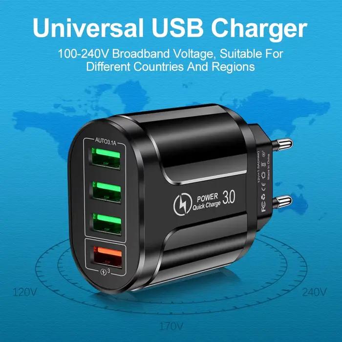 Vumpach 4 Ports USB chargeur rapide Charge