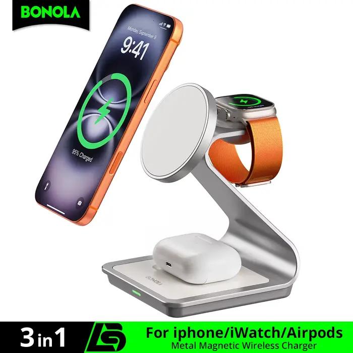 Bonola – chargeur sans fil magnétique 3 en 1