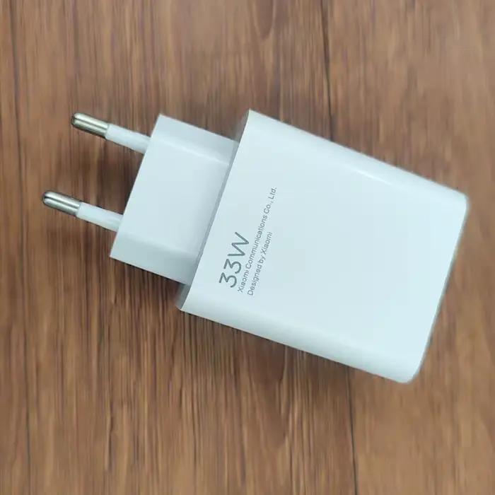 Chargeur rapide Turbo 33W EU d'origine Xiaomi Redmi Note 15 4G pour Mi 11 Lite Pad 6 5 Poco C85