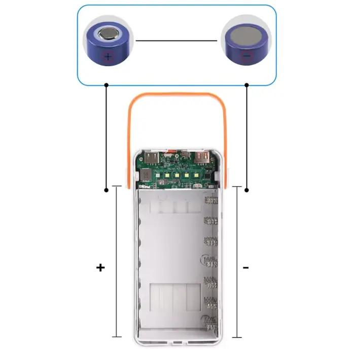Boîtier de charge de batterie à tête plate