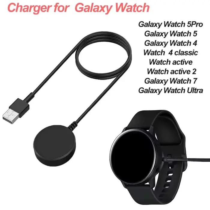 Chargeur de Montre Samsung Galaxy Watch 5 Pro 5/4/3 Active 2/1 Gear Sport S3 Portable Élégant Ignifugé Station de Recharge
