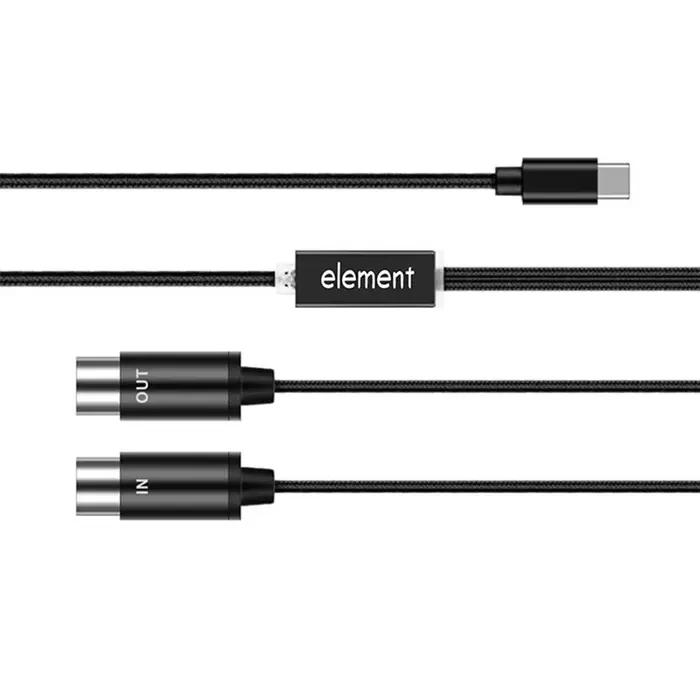 Câble USB type C, convertisseur avec voyant lumineux pour ordinateur d'orgue électronique
