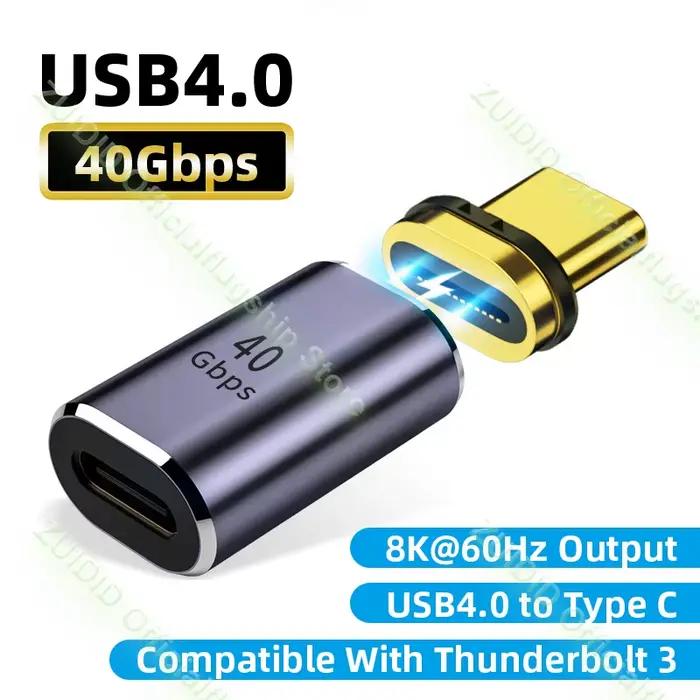 Thunderbolt3 – adaptateur magnétique USB type-c 40Gbps