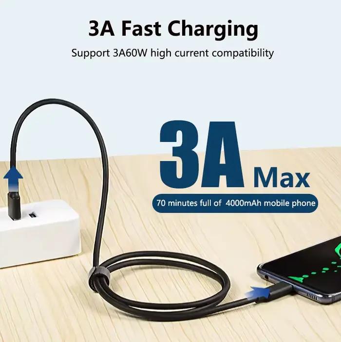 Câble USB-C 3.1 Type-C 10 Gbit/s 60W/3A pour téléphone mobile occasions quotidiennes spéciales
