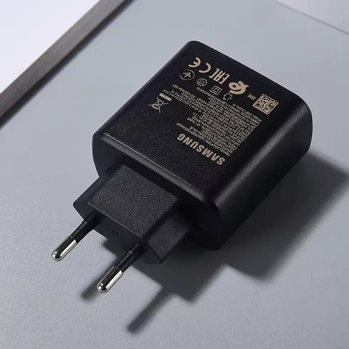 Samsung Chargeur 45W Super Rapide Charge EU Adaptateur USB-C 1/1/1 M Type C Câble Pour Galaxy S23 S24 S22 S21 S20 Ultra
