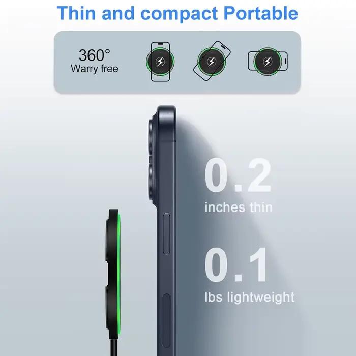 Chargeur sans fil, compatible avec les téléphones iPhone