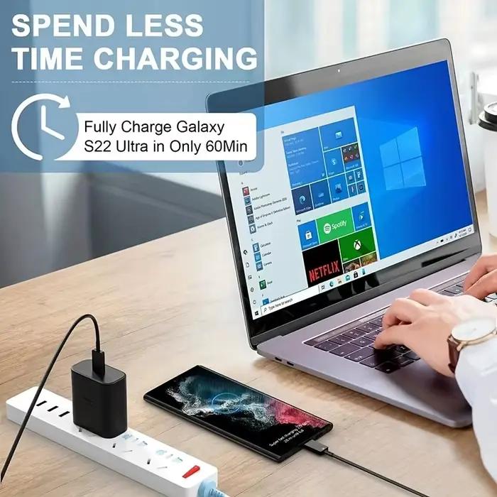 Câble de Charge rapide double USB C 5A PD 45W