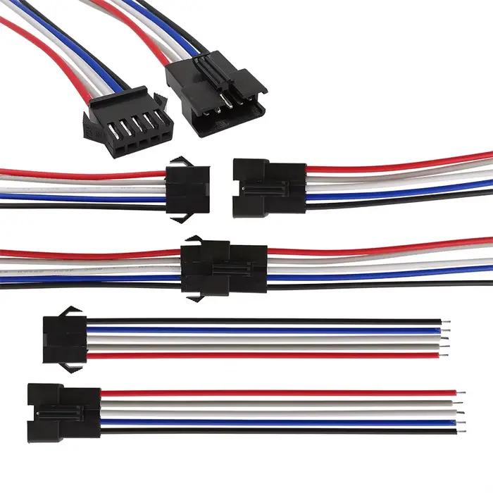 5 paires JST SM 2P 3P 4P 5P 6 broches mâle femelle prise câble connecteur LED bande DC