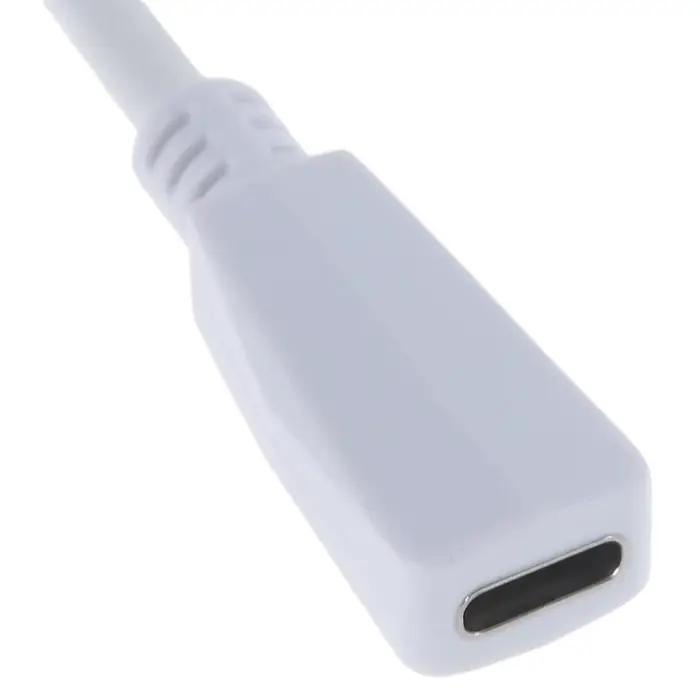 45W type C mâle à femelle rapide des câbles adaptateurs d'extension