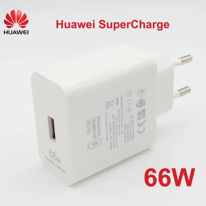HUAWEI 66W Original Super Charge rapide USB chargeur mural